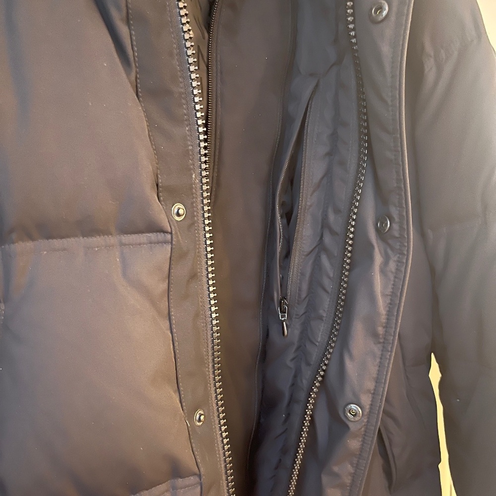 Marc New York Faux Fur Hood Trim Jacket Puffer Winter Coat- Large - Picture 5 of 8
